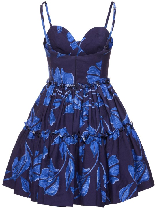 Patbo: Robe courte en coton imprimé Nightflower