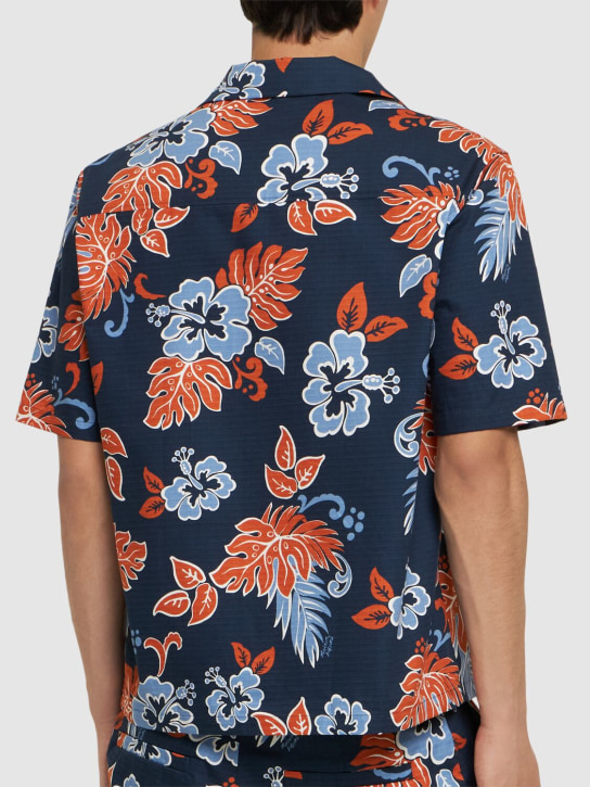 Maison Kitsuné: Resort printed cotton shirt