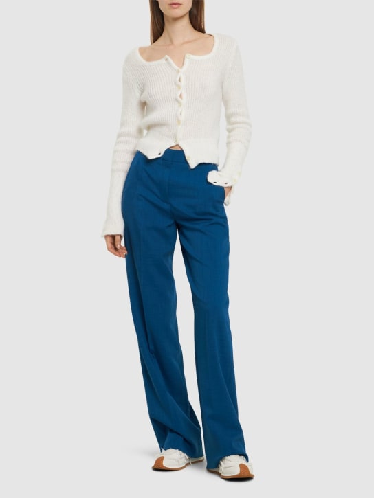 Tory Burch - Drapierte, gerade, weite Hose