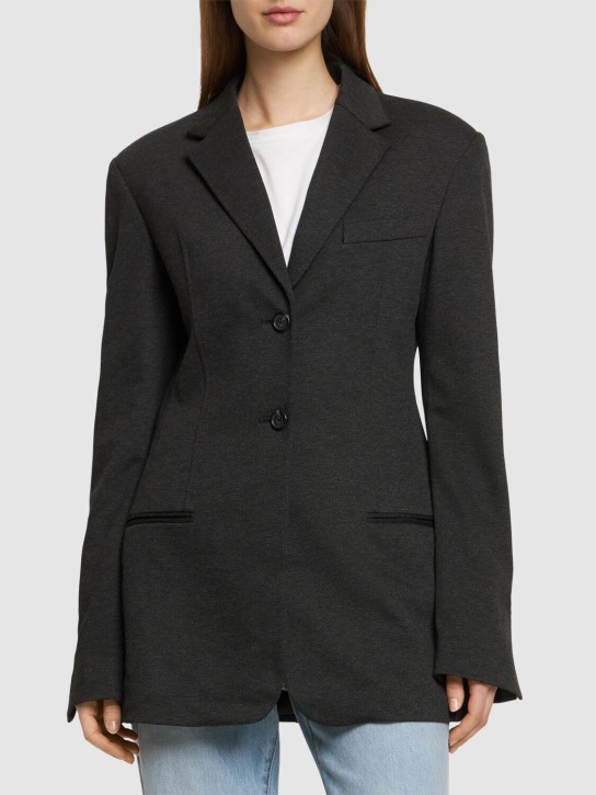Helmut Lang: Blazer in mélange di misto viscosa