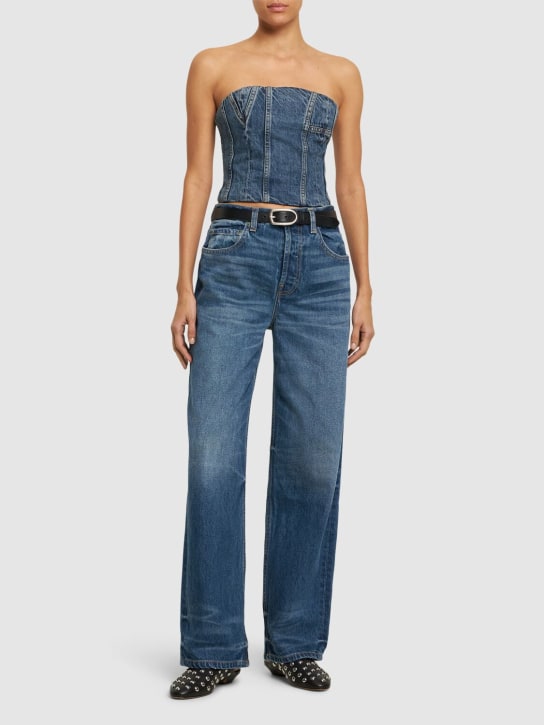 Amiri - Denim bustier top