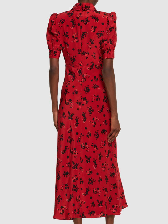 Alessandra Rich: Vestito in seta stampata