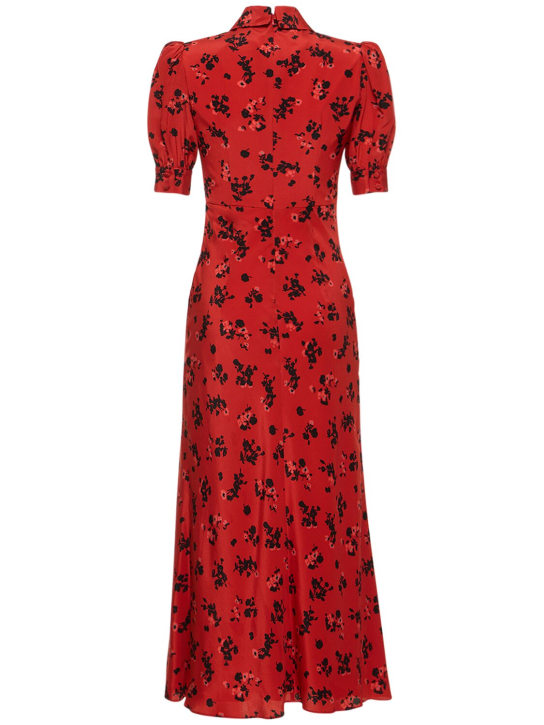 Alessandra Rich: Vestito in seta stampata