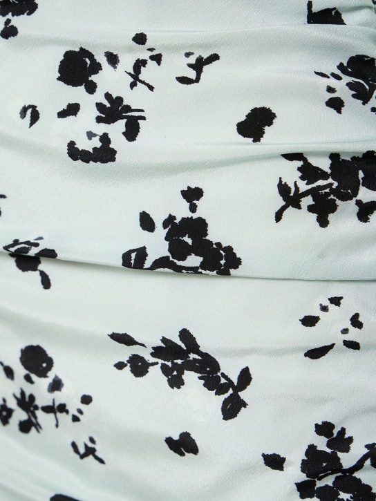 Alessandra Rich: Minikleid aus Twill mit Druck