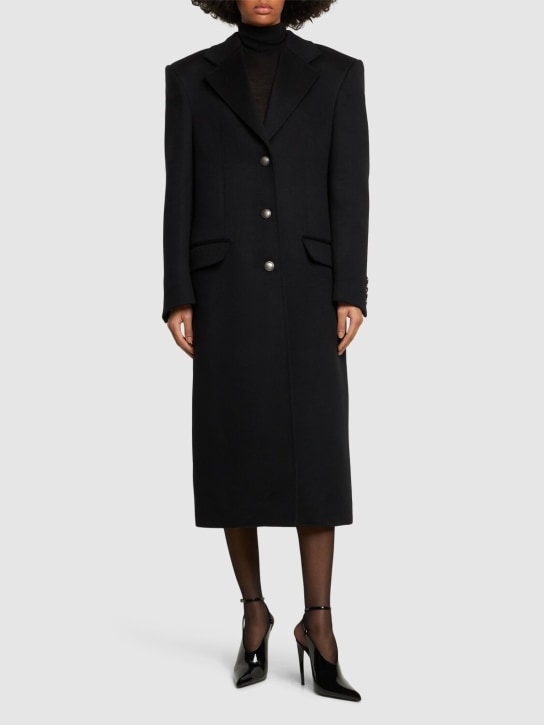 Alessandra Rich: Oversized Mantel aus Wolle