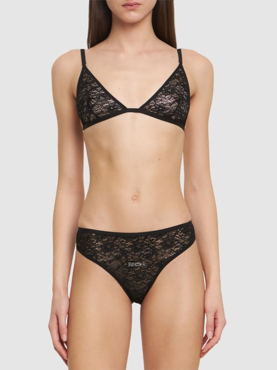 Alessandra Rich: Ensemble de lingerie en dentelle stretch