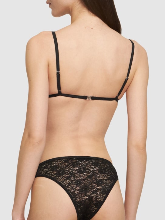 Alessandra Rich: Ensemble de lingerie en dentelle stretch