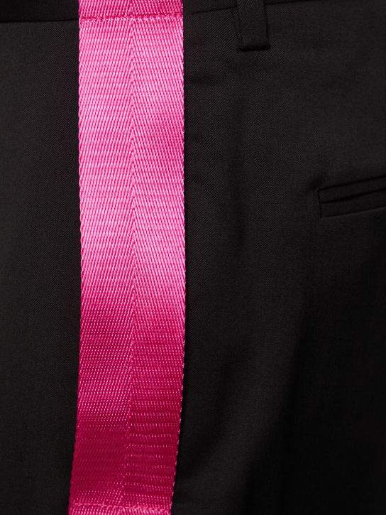 Helmut Lang: Pantalon en laine Seatbelt