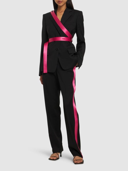 Helmut Lang - Hose aus Wolle „Seatbelt“