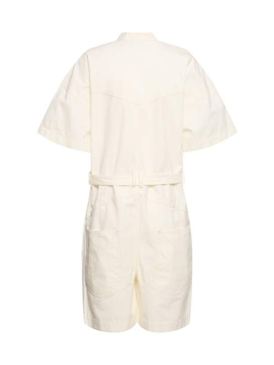 Marant Etoile: Combinaison en coton avec ceinture Kiara