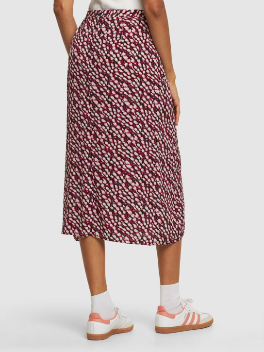 Marant Etoile: Jupe longue en viscose imprimée Eolia