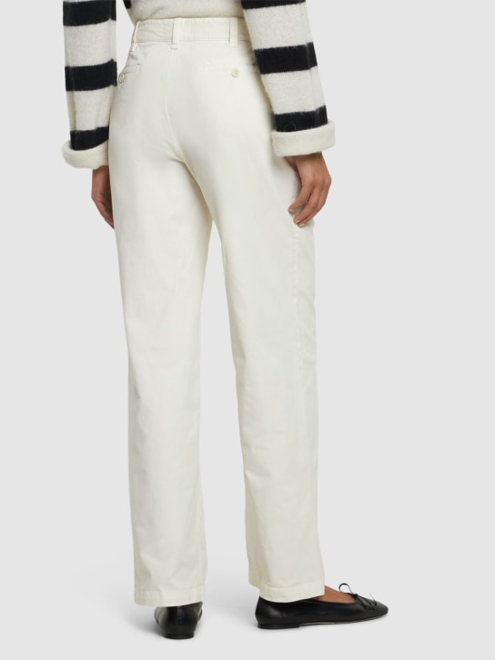 Nili Lotan: Pantalon boyfriend en coton Eliot