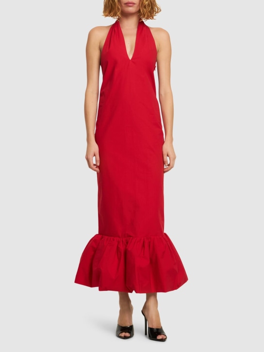 Interior - Robe longue en popeline de coton The Johana