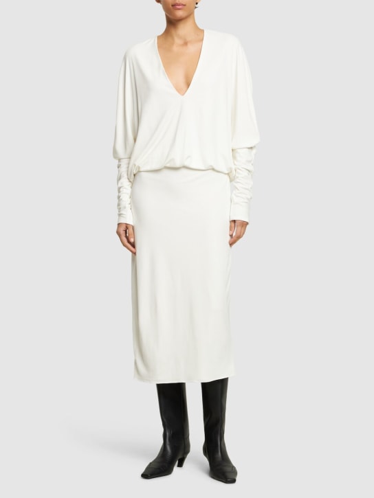 Interior - Robe midi en viscose The Clara