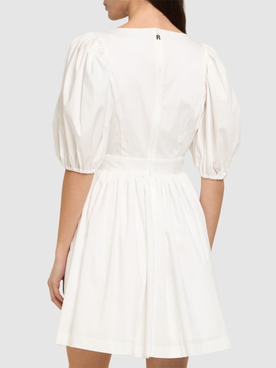 Rotate: Marie puff sleeve cotton mini dress
