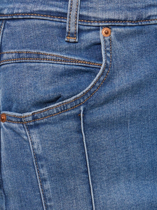 Reformation: Juliana fluted denim midi skirt