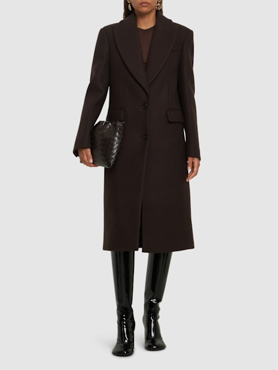 Michael Kors Collection: Abrigo de melton de lana