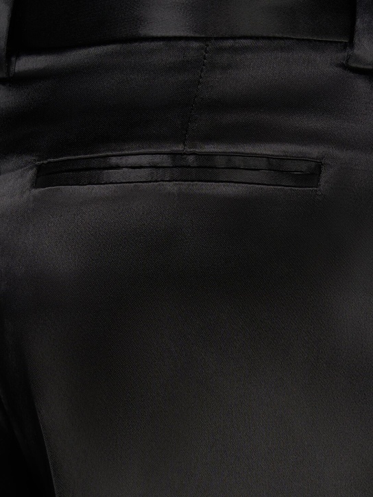 The Row: Pantalon évasé en satin taille mi-haute Encore