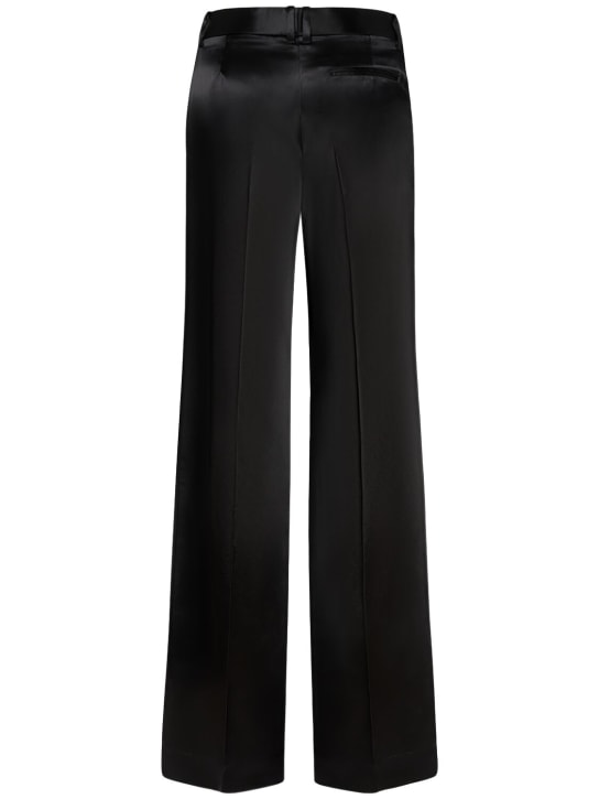 The Row: Pantalon évasé en satin taille mi-haute Encore