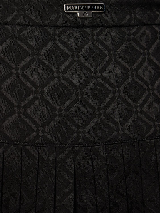 Marine Serre: Minirock aus Jacquard „Moon Diamond“