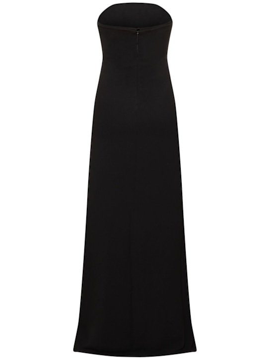 16arlington: Angelique strapless crepe gown