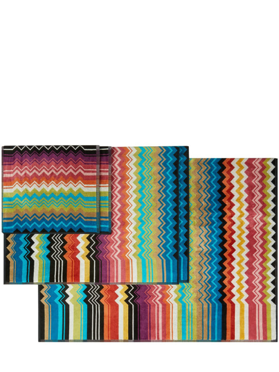 Missoni Home: Lot de 5 serviettes de bain en coton Giacomo