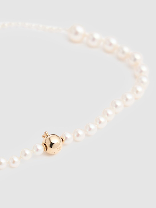 Sophie Bille Brahe: 14kt Gold-Fußkettchen mit Perlen „Peggy à Pied“