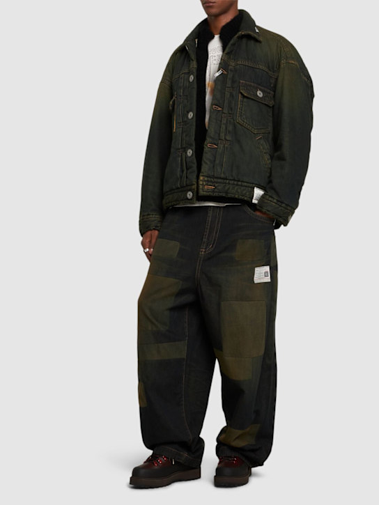Mihara Yasuhiro - Jean ample en patchwork de denim
