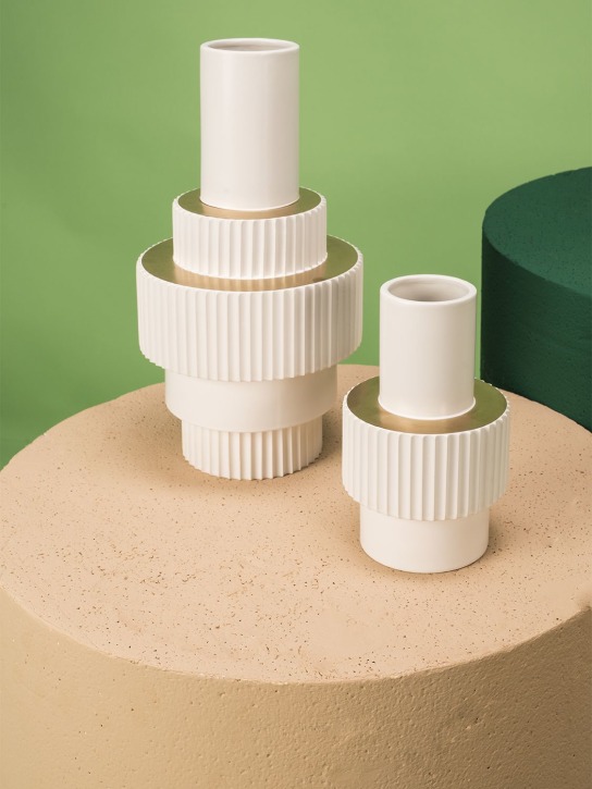 Polspotten: Grand vase blanc Gear
