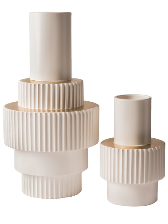 Polspotten - Grand vase blanc Gear