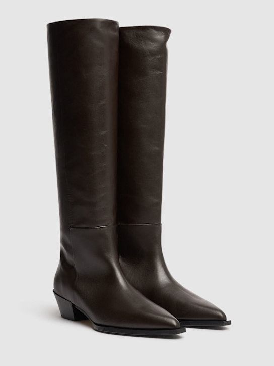 Aeyde: 40mm hohe Cowboystiefel aus Leder „Arla“