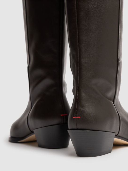 Aeyde: 40mm hohe Cowboystiefel aus Leder „Arla“