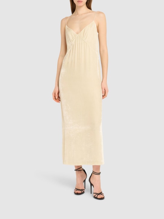 Blumarine: Langes Kleid aus Samt