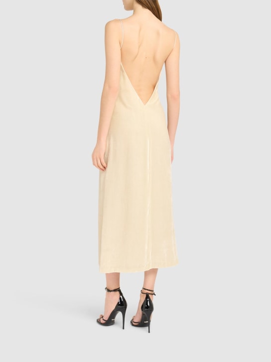 Blumarine: Langes Kleid aus Samt
