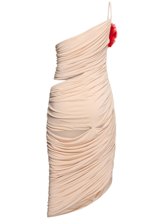 Magda Butrym: Robe mi-longue asymétrique en jersey drapé