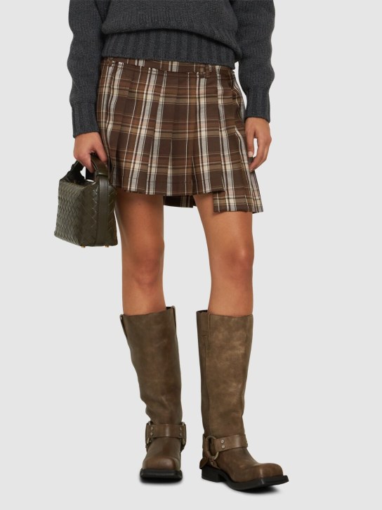 Acne Studios: 40mm hohe Lederstiefel „Balius“