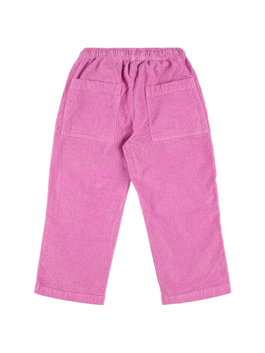 Bobo Choses: Pantaloni dritti in misto cotone millerighe
