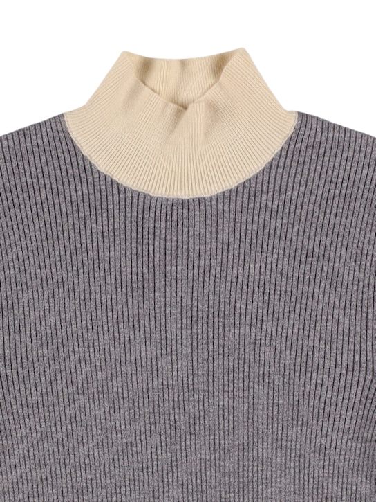 INDEE - Viscose blend knit turtleneck sweater