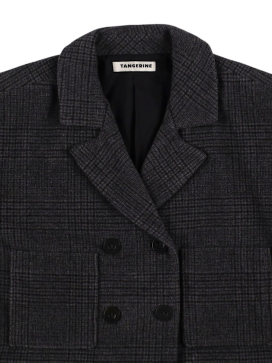 TANGERINE: Giacca in misto lana check