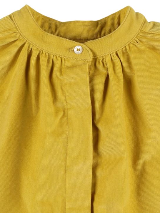 TANGERINE - Pleated corduroy shirt