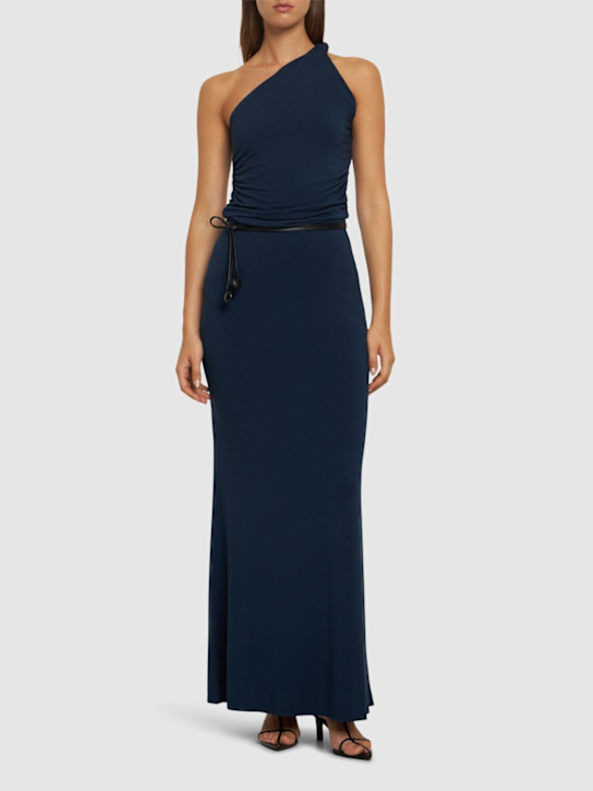 POSSE - Jupe midi en jersey taille haute Mason