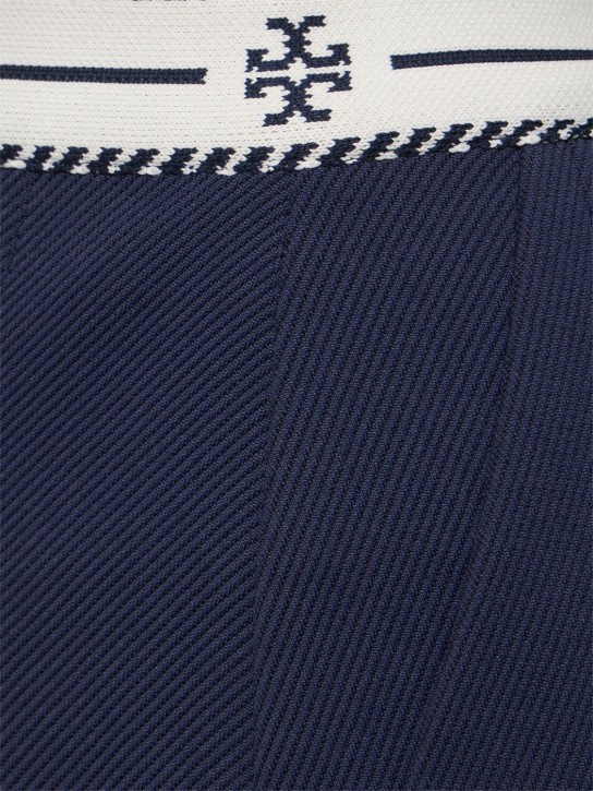 Tory Sport: Minigonna in nylon plissé con logo