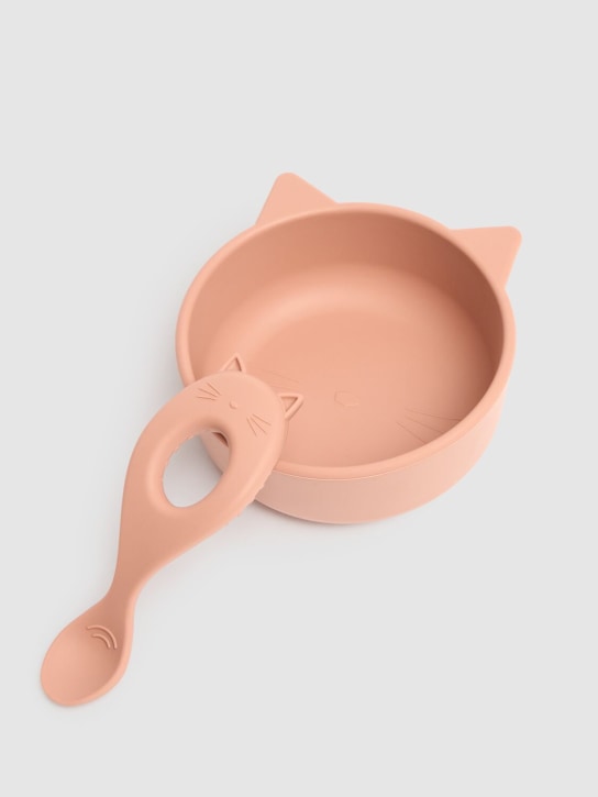 Liewood: Ensemble de vaisselle en silicone Kitty Vivi