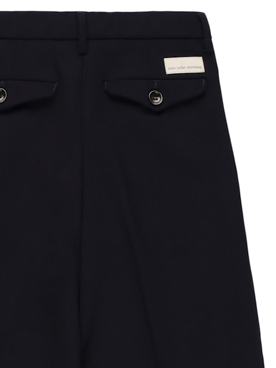 Nine In The Morning: Pantalon en laine mélangée à plis J-Sandra