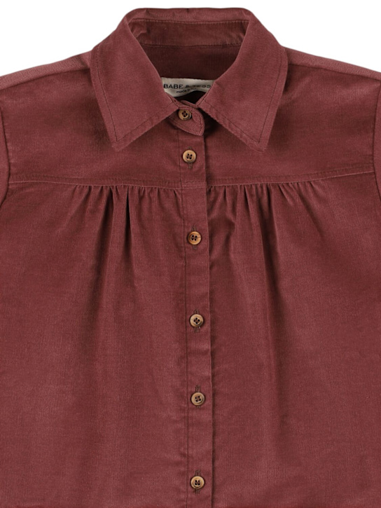 Babe & Tess: Stretch cotton shirt dress