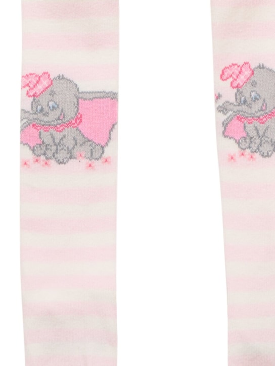 Monnalisa - Collant en coton mélangé à imprimé Dumbo
