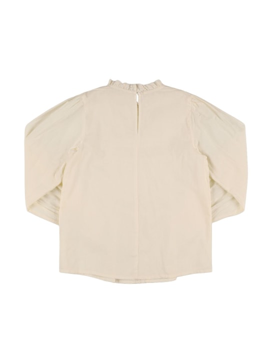 The New Society: Embroidered cotton shirt