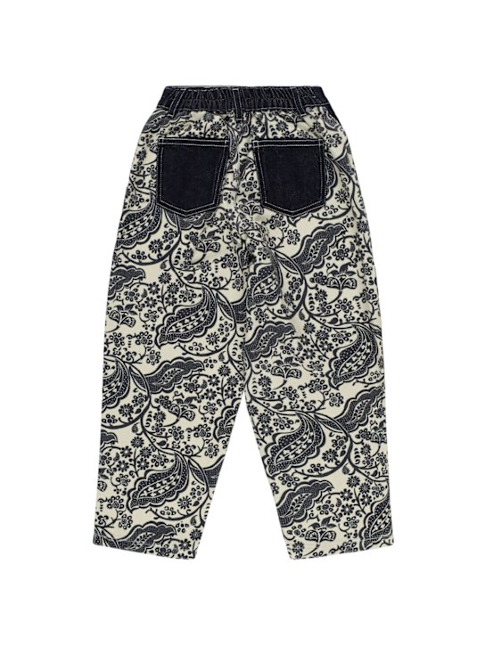 The New Society: Printed cotton drill pants