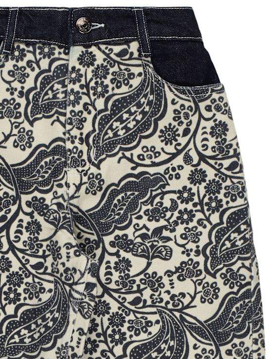 The New Society: Printed cotton drill pants
