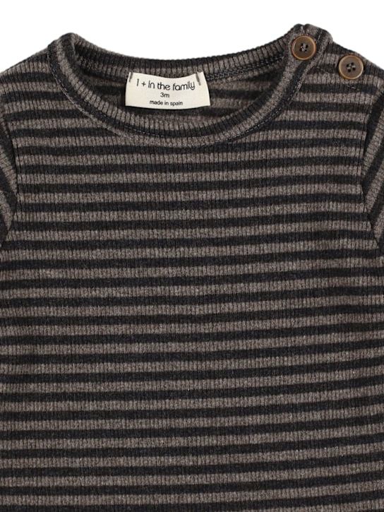 1 + IN THE FAMILY - T-shirt en jersey de coton mélangé